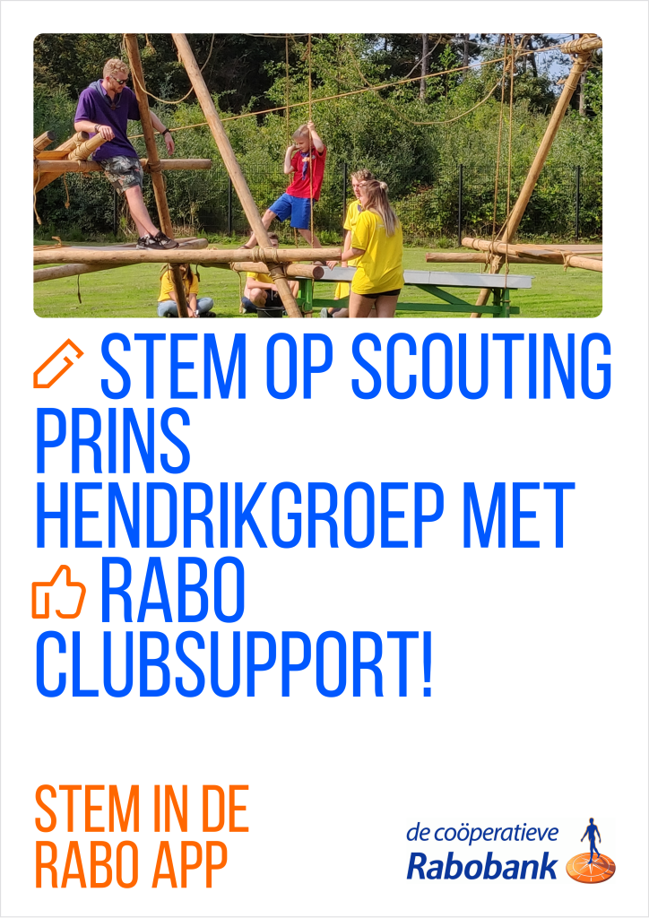 Steun de Scouting Prins Hendrikgroep en stem!